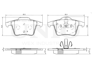 Rear brake pads photo