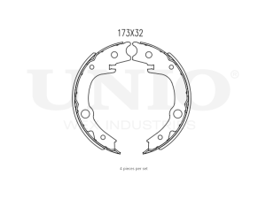 Rear brake shoes photo