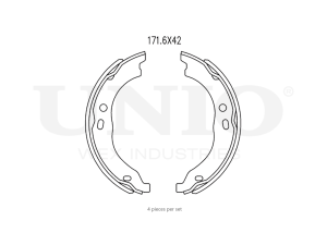 Rear brake shoes photo