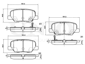 Rear brake pads photo