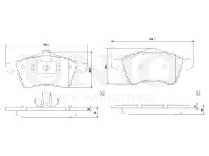 Front brake pads photo