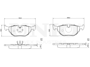 Rear brake pads photo