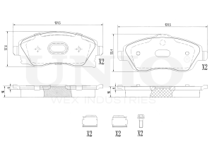 Front brake pads photo