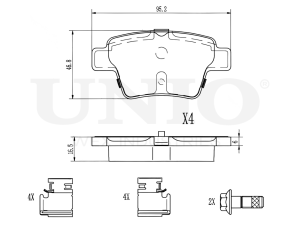 Rear brake pads photo