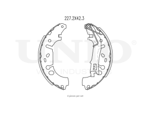 Rear brake shoes photo