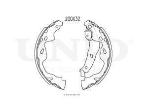 Rear brake shoes photo