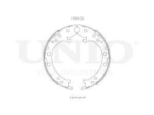 Rear brake shoes photo