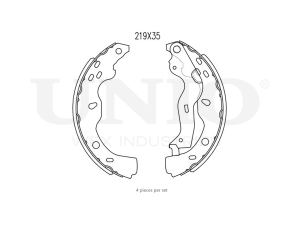 Rear brake shoes photo