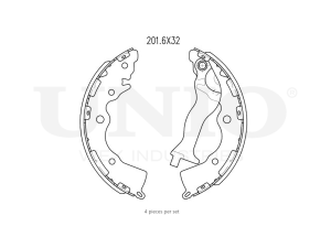 Rear brake shoes photo