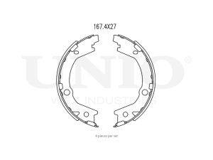 Rear brake shoes photo