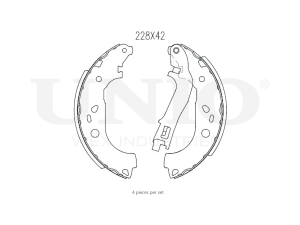 Rear brake shoes photo