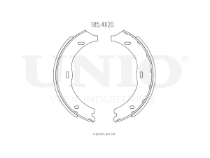 Rear brake shoes photo