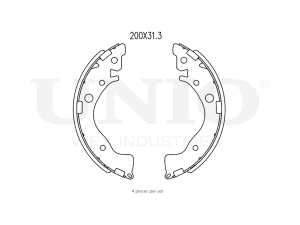 Rear brake shoes photo