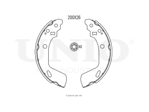 Rear brake shoes photo