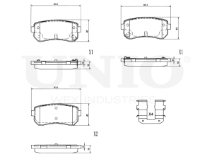 Rear brake pads photo
