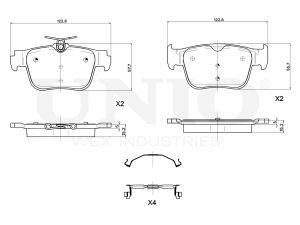 Rear brake pads photo