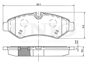 Rear brake pads photo