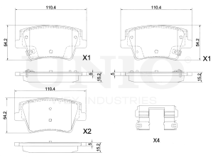 Rear brake pads photo