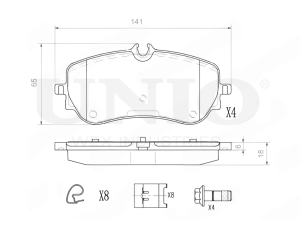 Rear brake pads photo