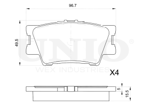Rear brake pads photo