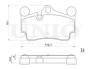 Rear brake pads photo