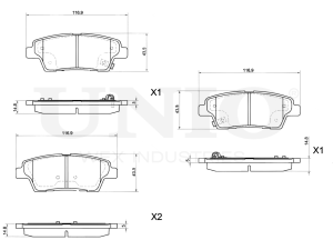 Rear brake pads photo