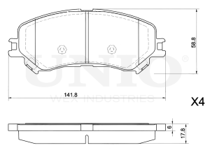 Front brake pads photo