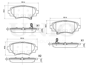 Rear brake pads photo