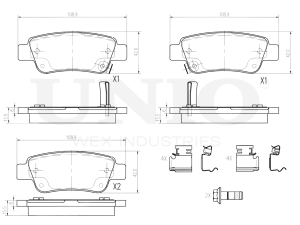 Rear brake pads photo