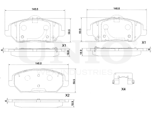 Front brake pads photo