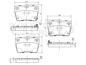 Rear brake pads photo