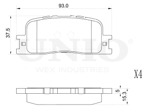 Rear brake pads photo