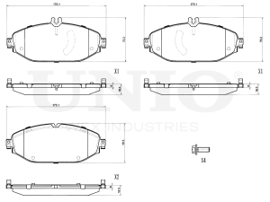 Front brake pads photo