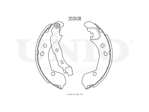 Rear brake shoes photo