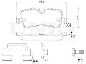 Rear brake pads photo