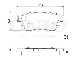 Rear brake pads photo