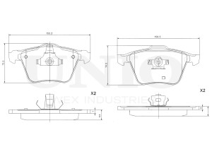 Front brake pads photo