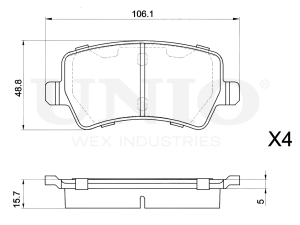 Rear brake pads photo