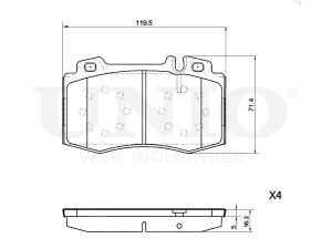 Front brake pads photo