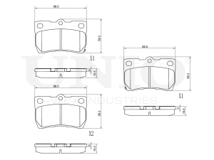 Rear brake pads photo