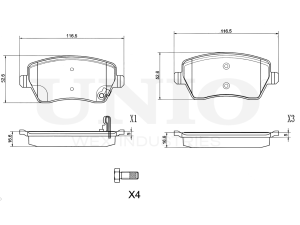 Front brake pads photo
