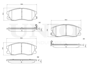 Front brake pads photo
