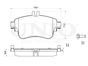 Front brake pads photo