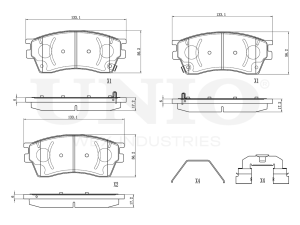 Front brake pads photo