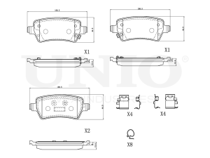 Rear brake pads photo
