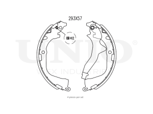 Rear brake shoes photo