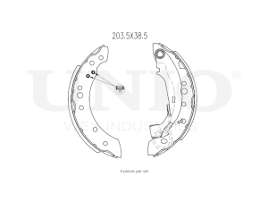 Rear brake shoes photo
