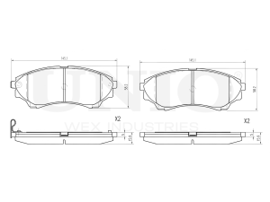 Front brake pads photo