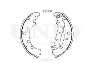 Rear brake shoes photo