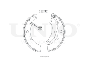 Rear brake shoes photo